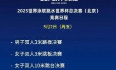 IM官网:2025北京跳水世界杯总决赛赛程时间表 中国“梦之队”参赛名单